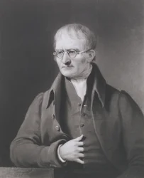Porträt von John Dalton (1766-1844), graviert von C. Turner